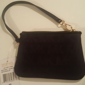 Michael Kors Black Jet Set SM SIG Wrislet